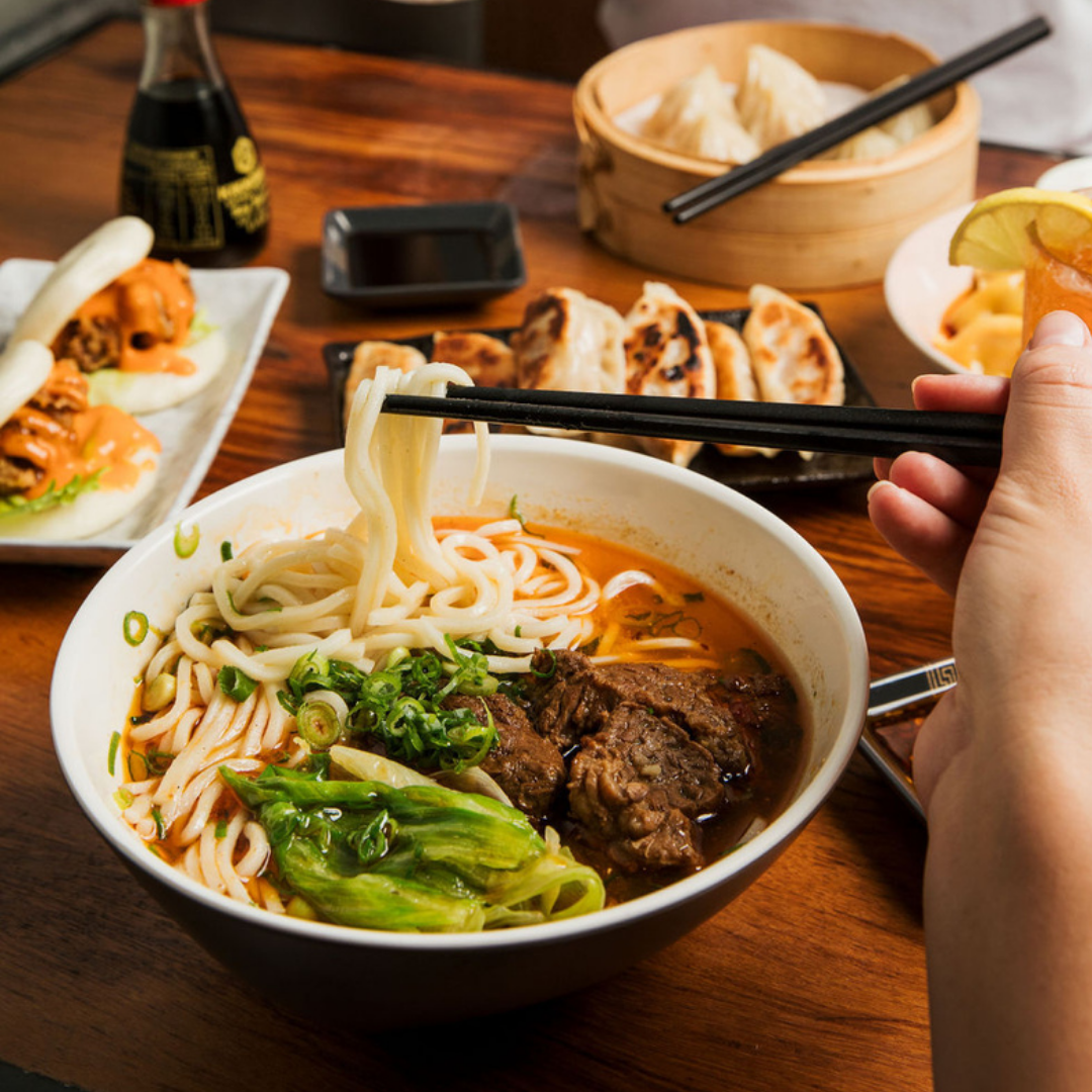 Little Red Dumpling Bowl and Dumplings